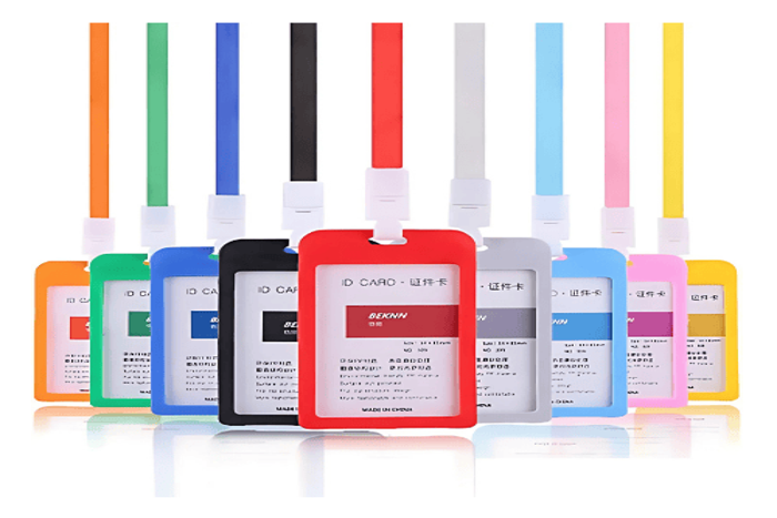 Plastic ID Card Holder + Lanyard
