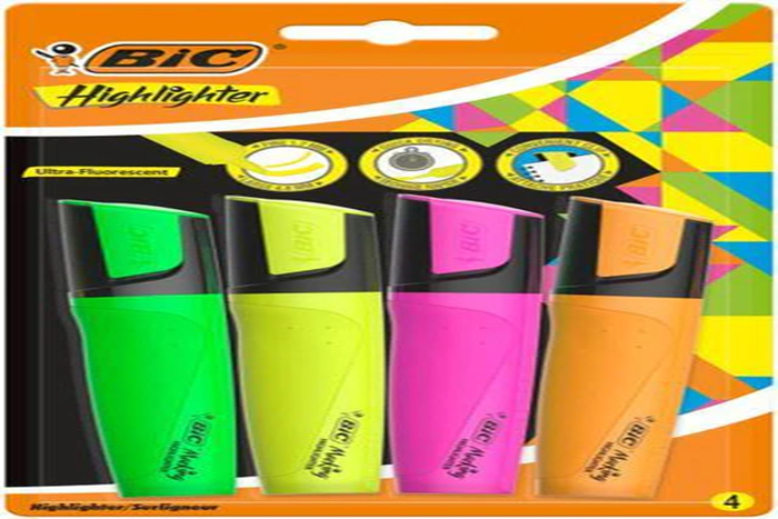 Bic Ultra-Fluorescent Highlighter Assorted 