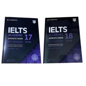 2books Cambridge English IELTS 17-18 Academic Speaking Listening Reading Writing Study Book Workbook Authentic Practice Tests
