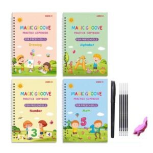 4pcs Reusable Magic Copybook Drawing Toys for Kids
